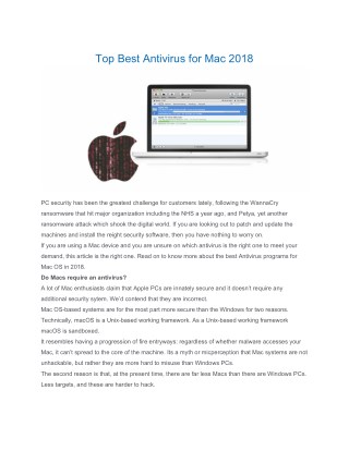 Antivirus Softwares For Mac Os